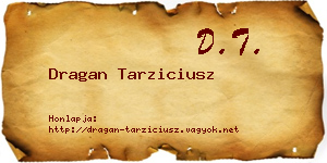 Dragan Tarziciusz névjegykártya